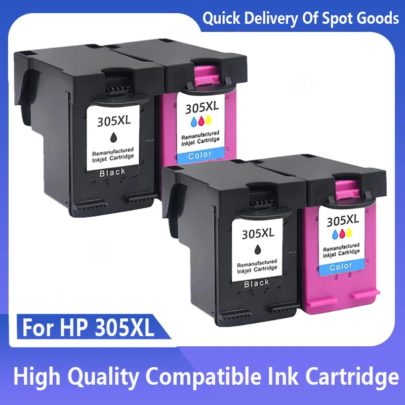 Para HP 305 XL HP305 hp305xl 305XL reemplazo del cartucho de tinta para HP DeskJet 2710 2720 4110 4120 4130 6010