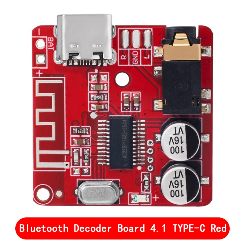 Placa decodificadora Bluetooth MP3, altavoz de coche sin pérdidas, placa amplificadora de Audio, módulo receptor estéreo de circuito Bluetooth 4,1 modificado, 5V - imagen 4