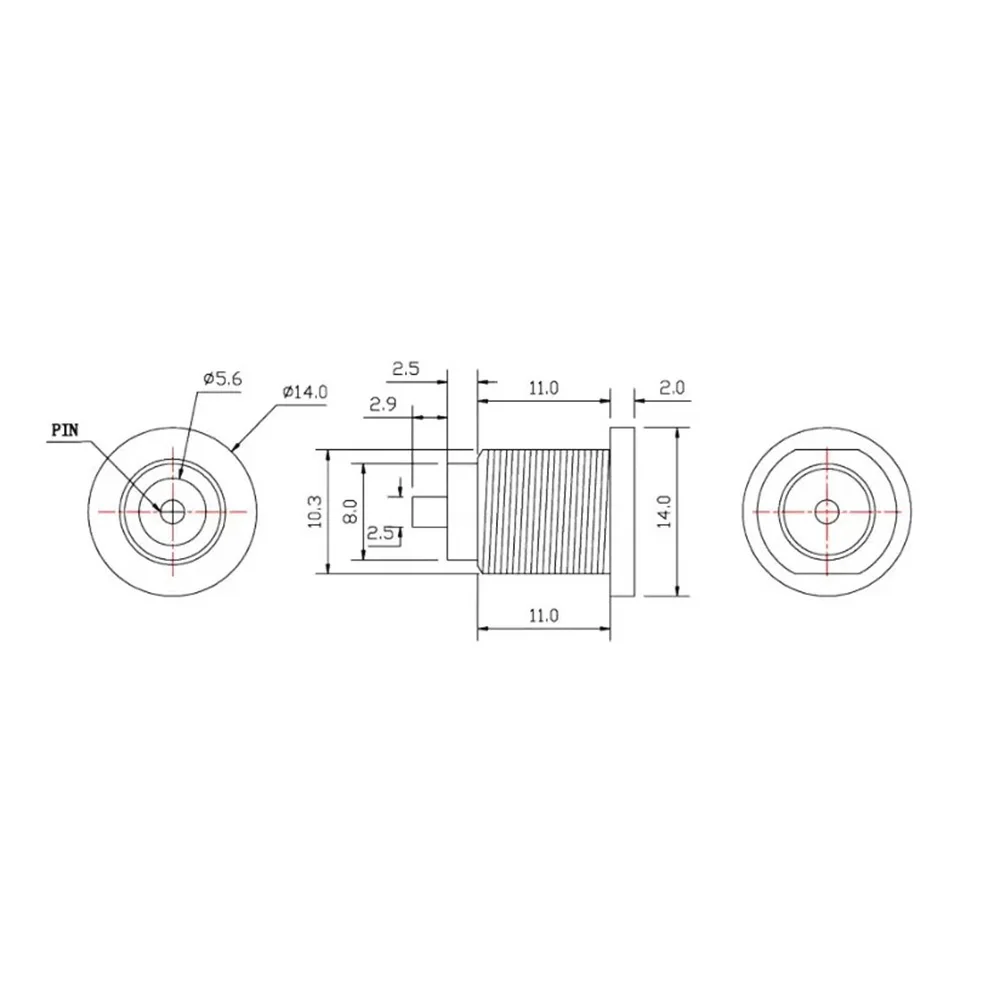 1 Uds conector hembra de alimentación CC con Cable de 18AWG con cable 5,5*2,1 5,5*2,5mm toma de carga CC conector de alimentación hembra de alta corriente - imagen 5