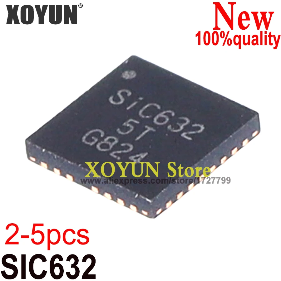 SIC632 SIC632CD, SIC632CD-T1-GE3 QFN, 2-5 unidades, nuevo, 100%