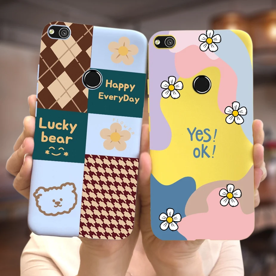 Para Huawei P8 Lite 2017 funda Honor 8 Lite funda de silicona suave Fundas con estilo pintado fundas para Huawei GR3 2017 Coque parachoques - imagen 3