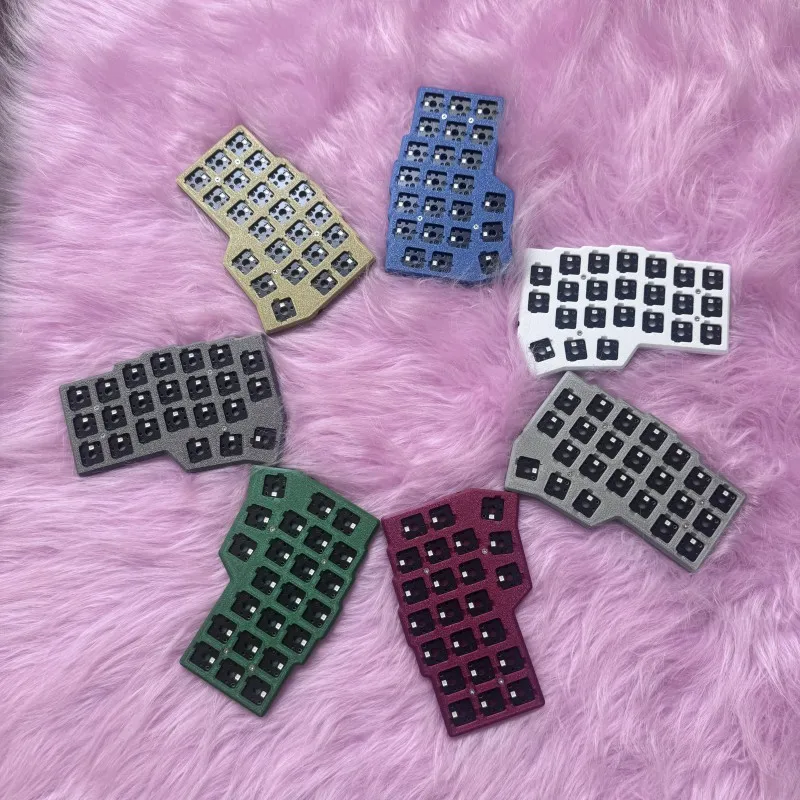 Corne Crkbd V4.1 Teclado mecánico dividido de perfil bajo interruptor CHOC teclado separado con cable personalizado RGB Kit de intercambio en caliente QMK/VIAL - imagen 2