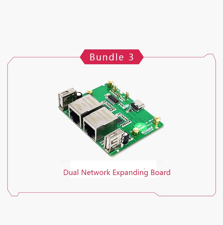 Raspberry Pi Zero W/ WH Placa de expansión, interfaz USB Ethernet, módulo de comunicación 4G, carcasa de Metal - imagen 3