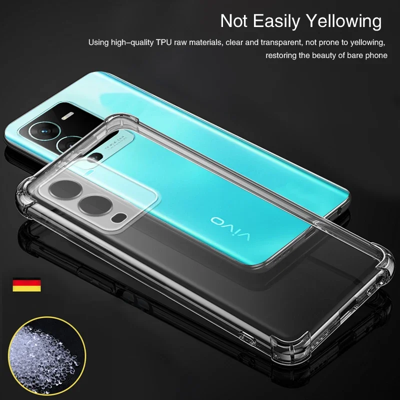Funda Silicona VIVO V25 Pro – Transparente Antigolpes