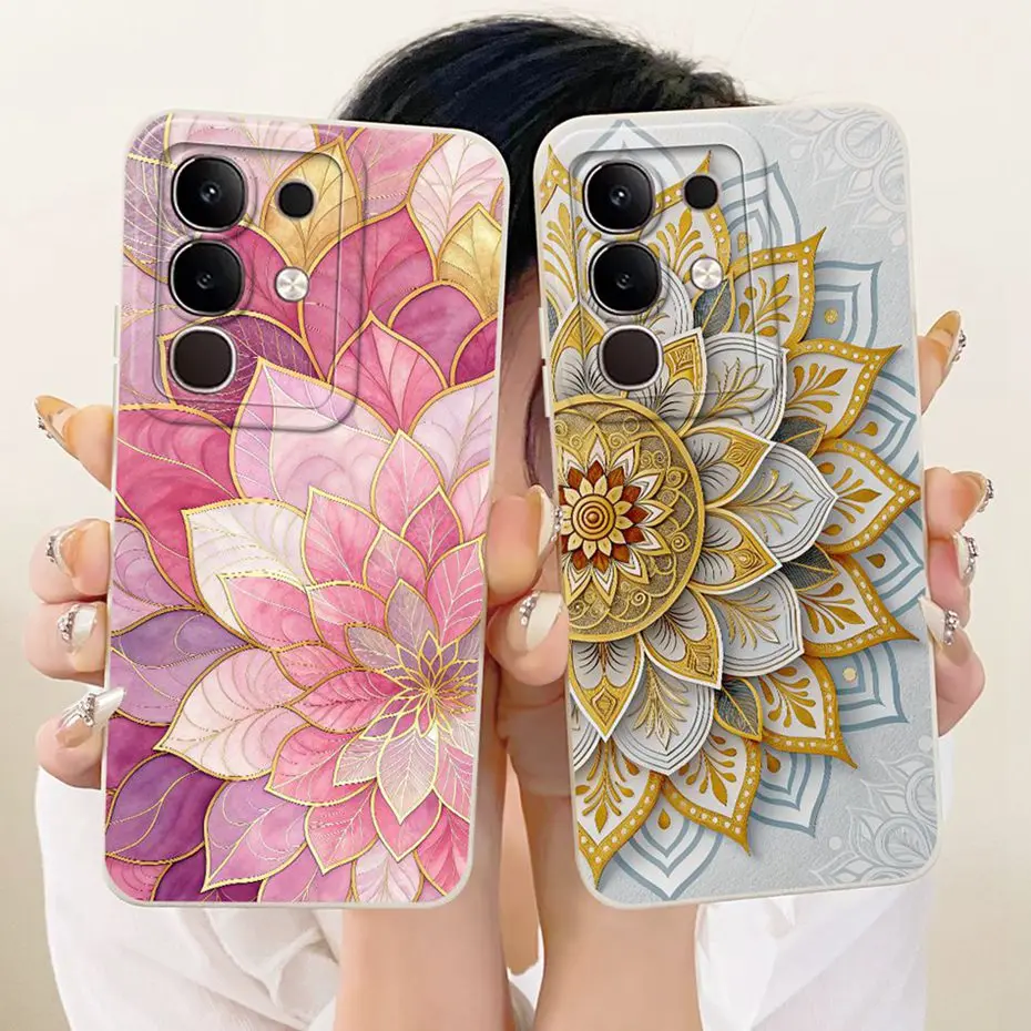 Bonita funda de teléfono estampada para Vivo Y29 4G, fundas de silicona suave a prueba de golpes para Vivo Y29 4G V2434, fundas para parachoques - imagen 2