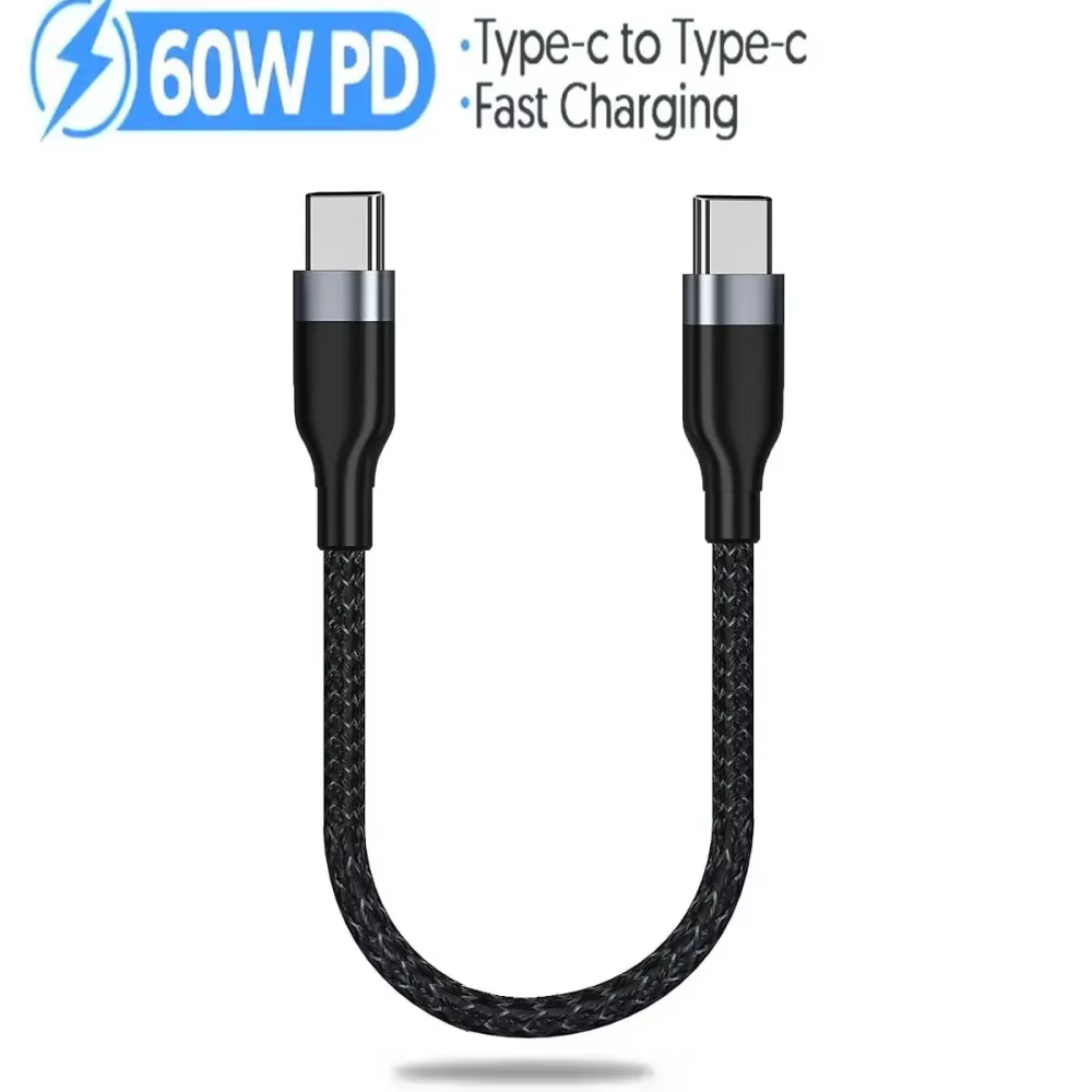 Cable tipo C PD 60W cargador de teléfono de carga rápida Cable de datos para iPhone 16 Samsung Xiaomi Huawei USB C a USB C Cable de carga rápida - imagen 2