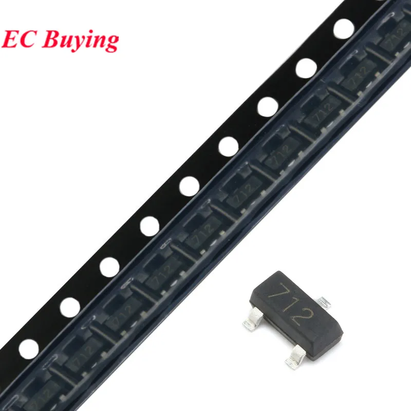 10 UDS-100 Uds SM712.TCT SM712 712 SOT23 PSM712-LF-T7 SOT-23 televisores asimétricos RS485 7/12V diodo de protección contra rayos y estática