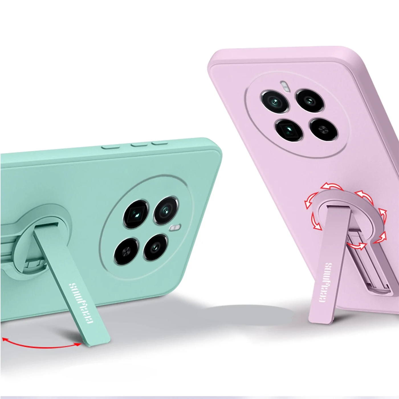 Funda de teléfono para Realme, 11, 12, 10 Pro Plus, Realme11, 4G, de silicona, a prueba de golpes, suave, con cordón de soporte - imagen 5