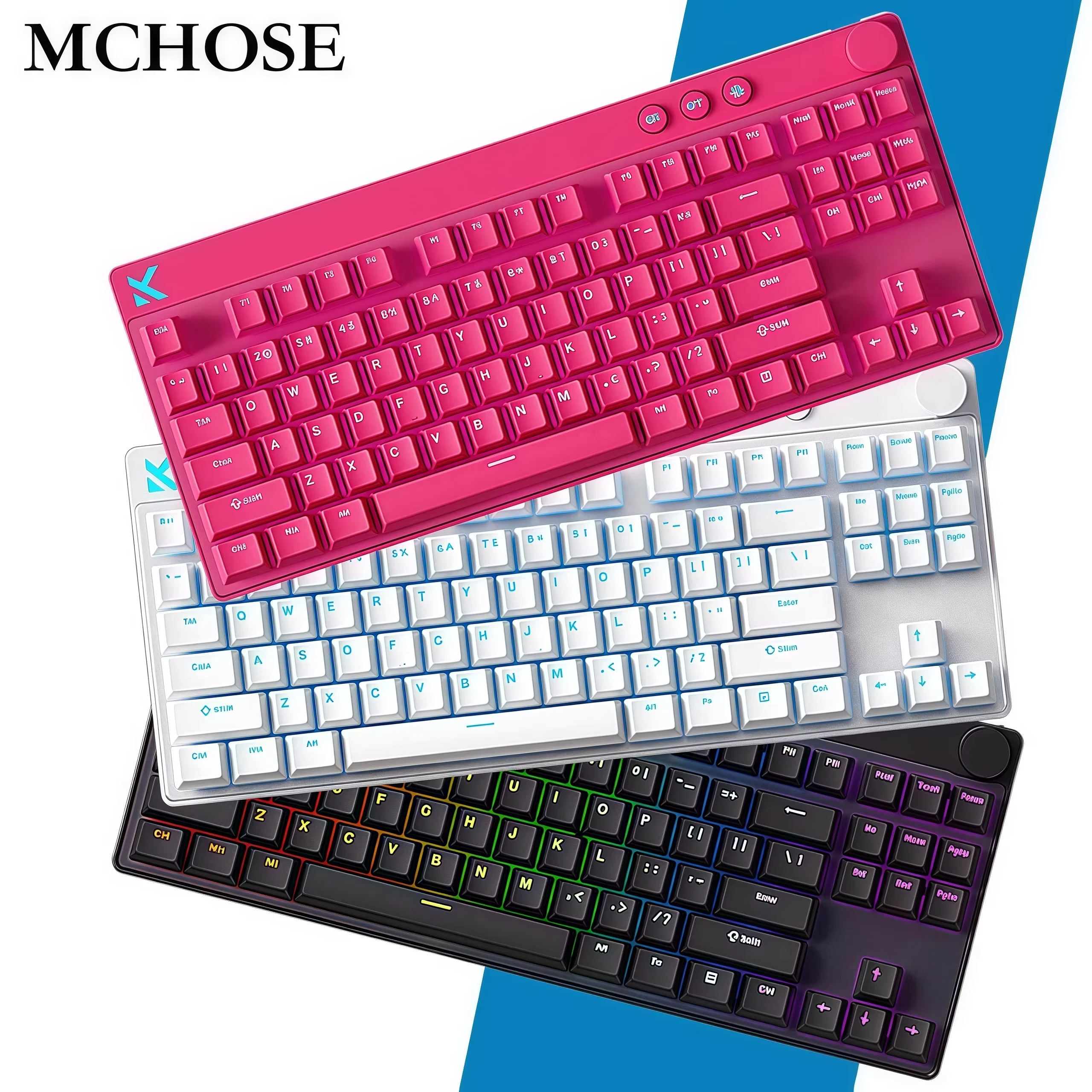 Mchose Mix87 teclado con interruptor magnético teclado para juegos con cable 8K + 256K Esport 0,08 ms baja latencia deportes electrónicos accesorios personalizados para jugadores - imagen 2
