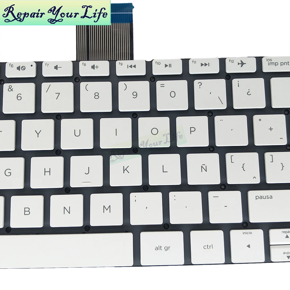 Teclado de ordenador portátil para HP stream 11-D 11-R 11-P 11-Y 11-D001TX 11-D001TU LA Latin white PK131A61C24 sin marco - imagen 4