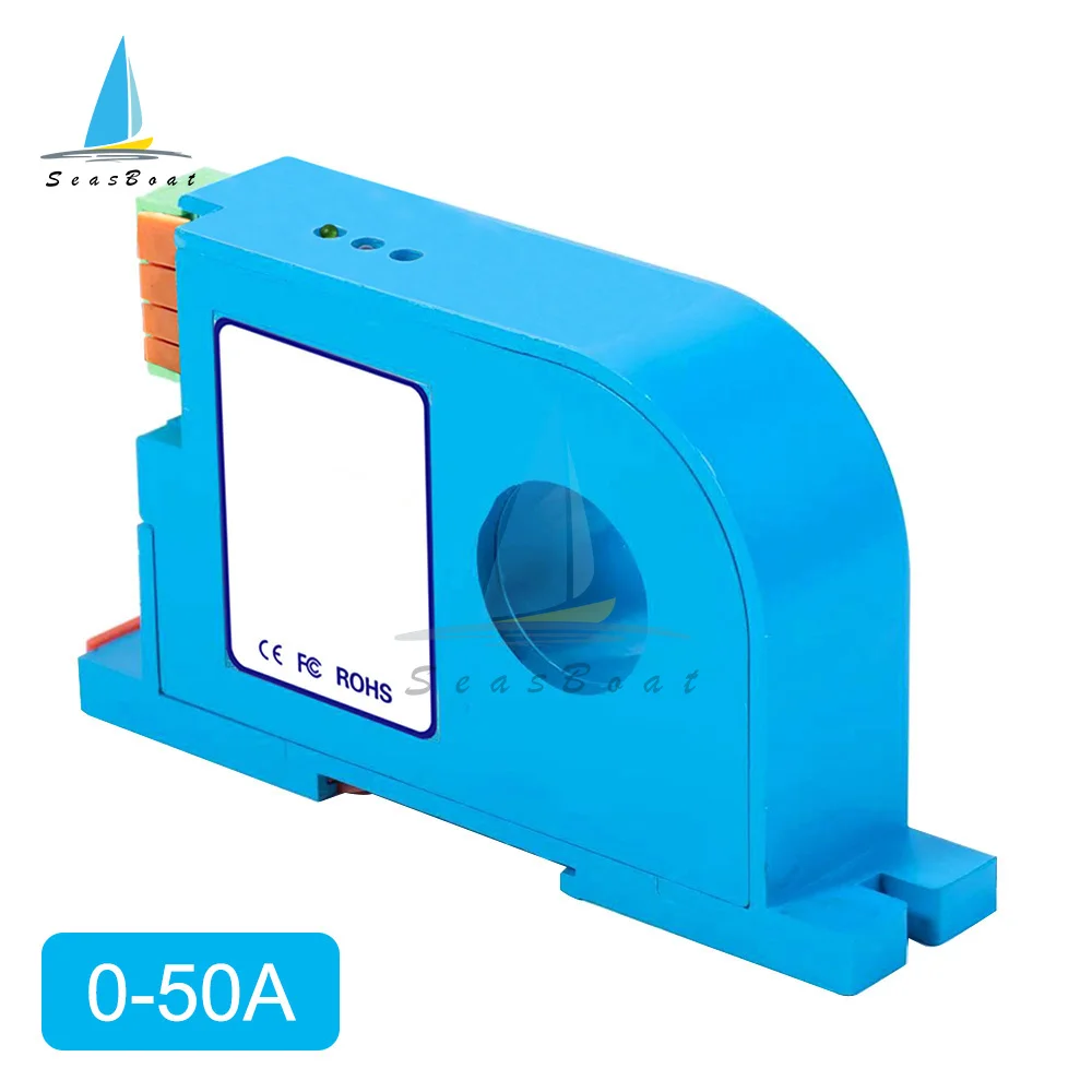 Transductor de amperios DC 24V, Sensor de corriente, transmisor de corriente AC 30A 50A 100A, salida de 4-20mA - imagen 5