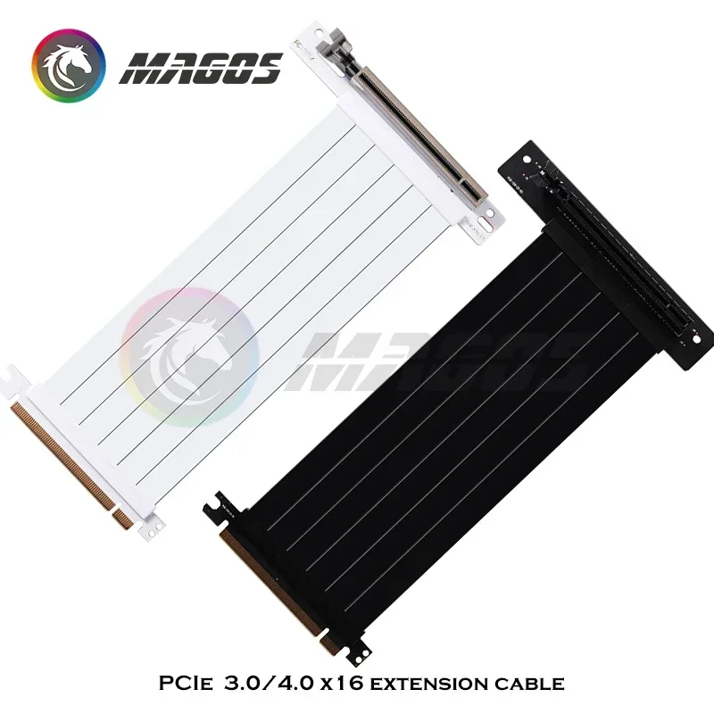 Cable de extensión de tarjeta gráfica, cable elevador PCIE X16, elevador PCI Express de 15/20 cm, extensor blindado, antijam para GPU AXYB, 3,0, 4,0 - imagen 4