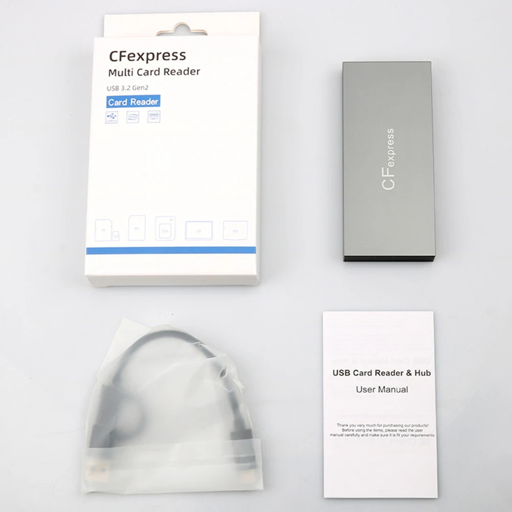 Lector de tarjetas 6 en 1 CFexpress tipo B/CF/XD/MS/SD/TF CF Express B adaptador de lector de tarjetas de 10 Gbps con Cable para sistema operativo Windows XP - imagen 4
