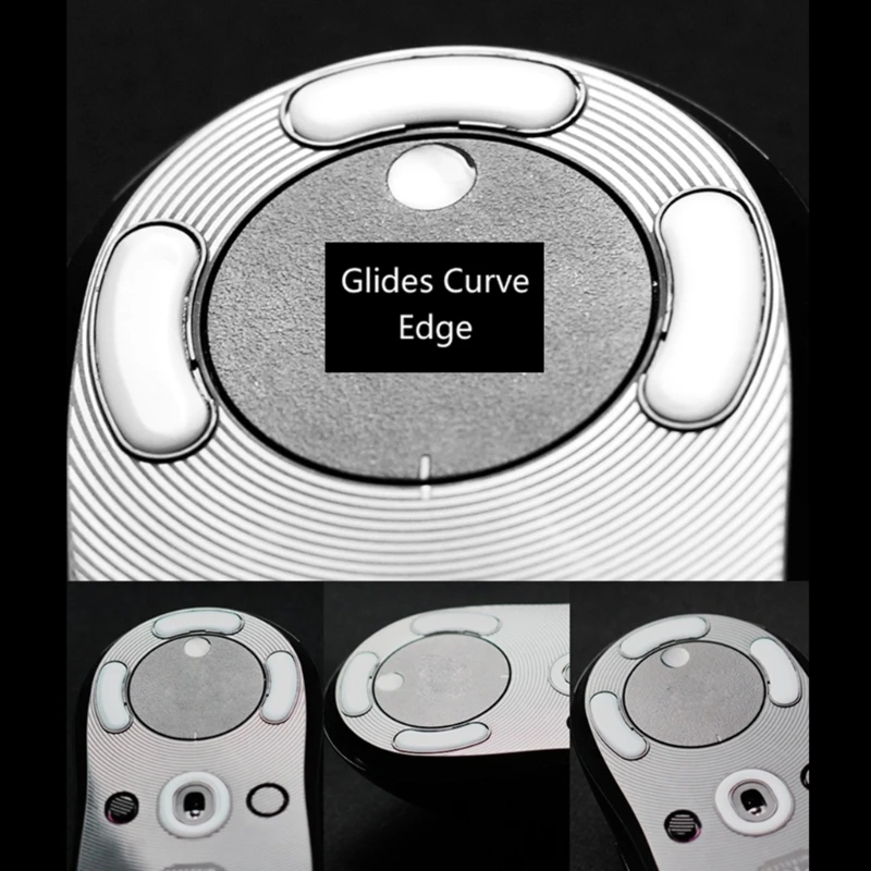 F3KE 2 Set Mouse Feet Glide Sticker Mini práctico resistente al desgaste Curve  Mouse patines para G304 G305 - imagen 3