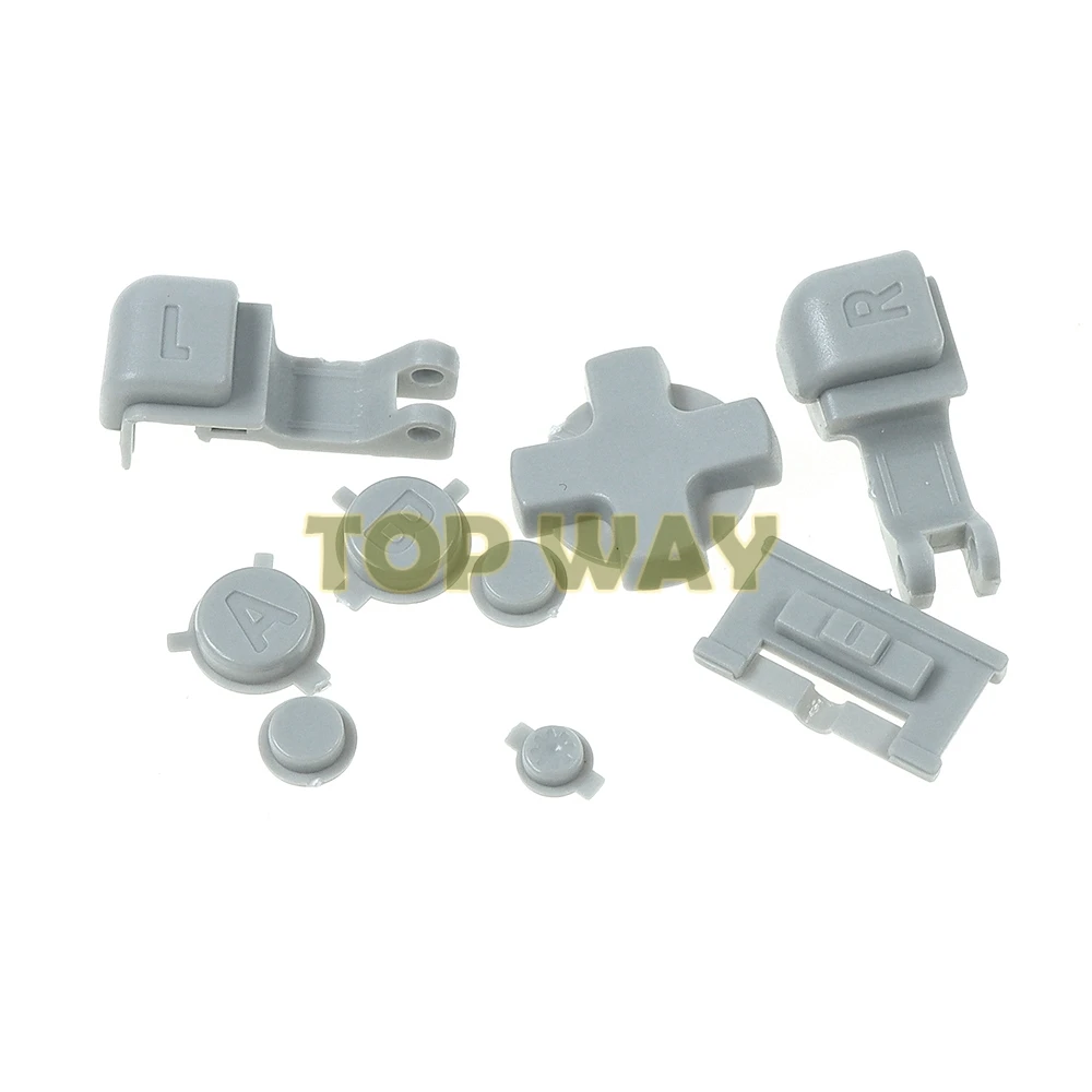 2 juegos para GameBoy Advance SP GBA SP juego de botones completos de plástico para GBA SP A B Select Start Power ON/OFF L R Kit de botones D Pad - imagen 4