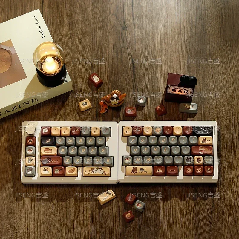 Nuevo teclado dividido GMK70, Kit de enchufe RGB, estructura de junta, teclado mecánico dividido inalámbrico/con cable Bluetooth personalizado de tres modos - imagen 5