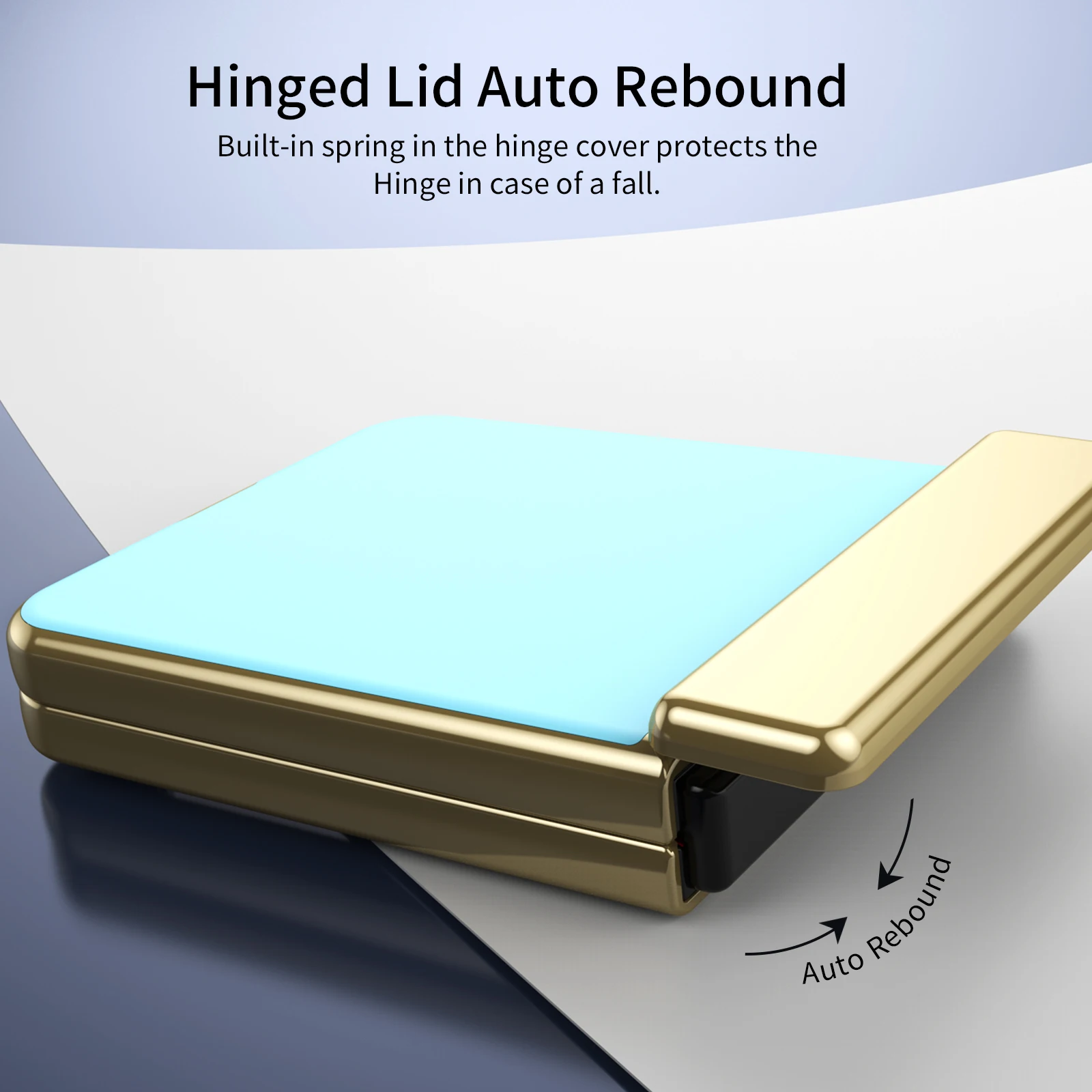 Funda de teléfono a prueba de golpes con bisagra chapada de lujo para Samsung Galaxy Z Flip 6 5 4 3 cubierta protectora de cristal de pantalla todo incluido esmerilado - imagen 5