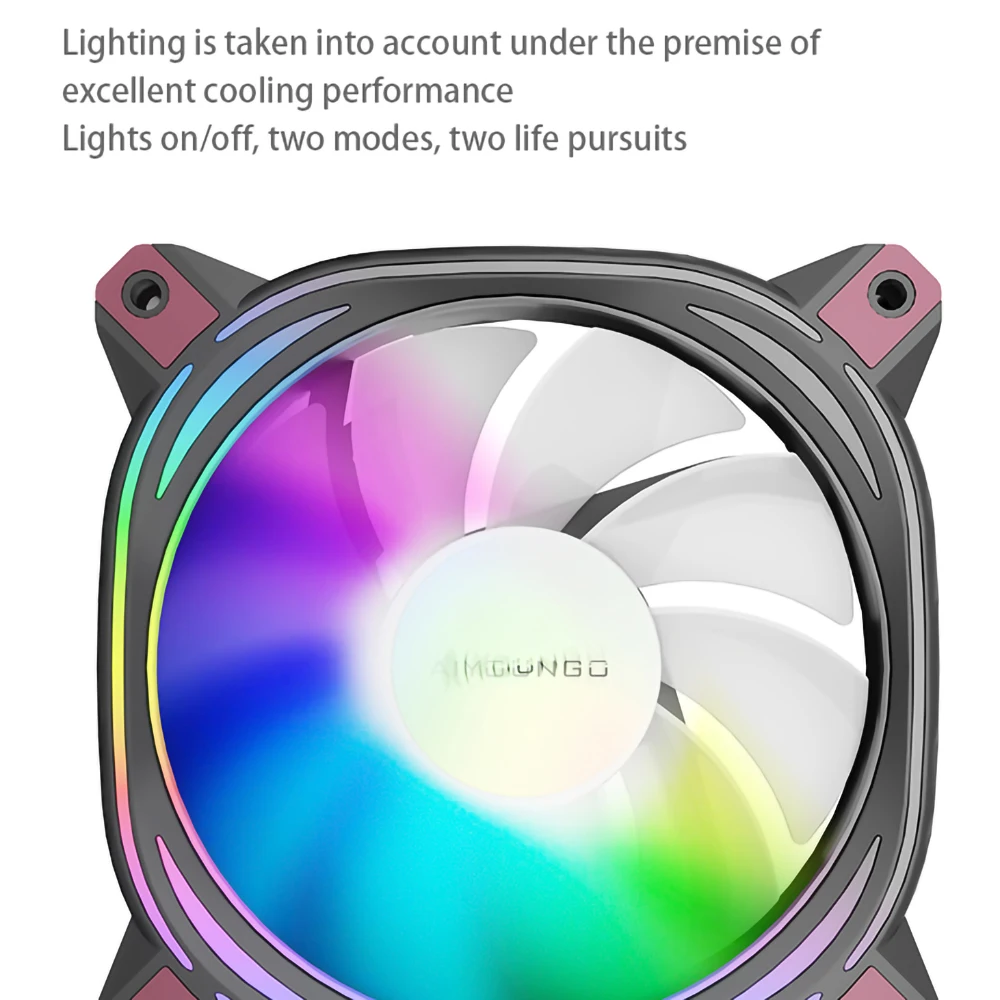 GO-Ventilador de caja de ordenador Z12, Ventilador de refrigeración de CPU, 3pin5v Argb, Rgb, 120mm, 4 pines, PWM, 12cm - imagen 5
