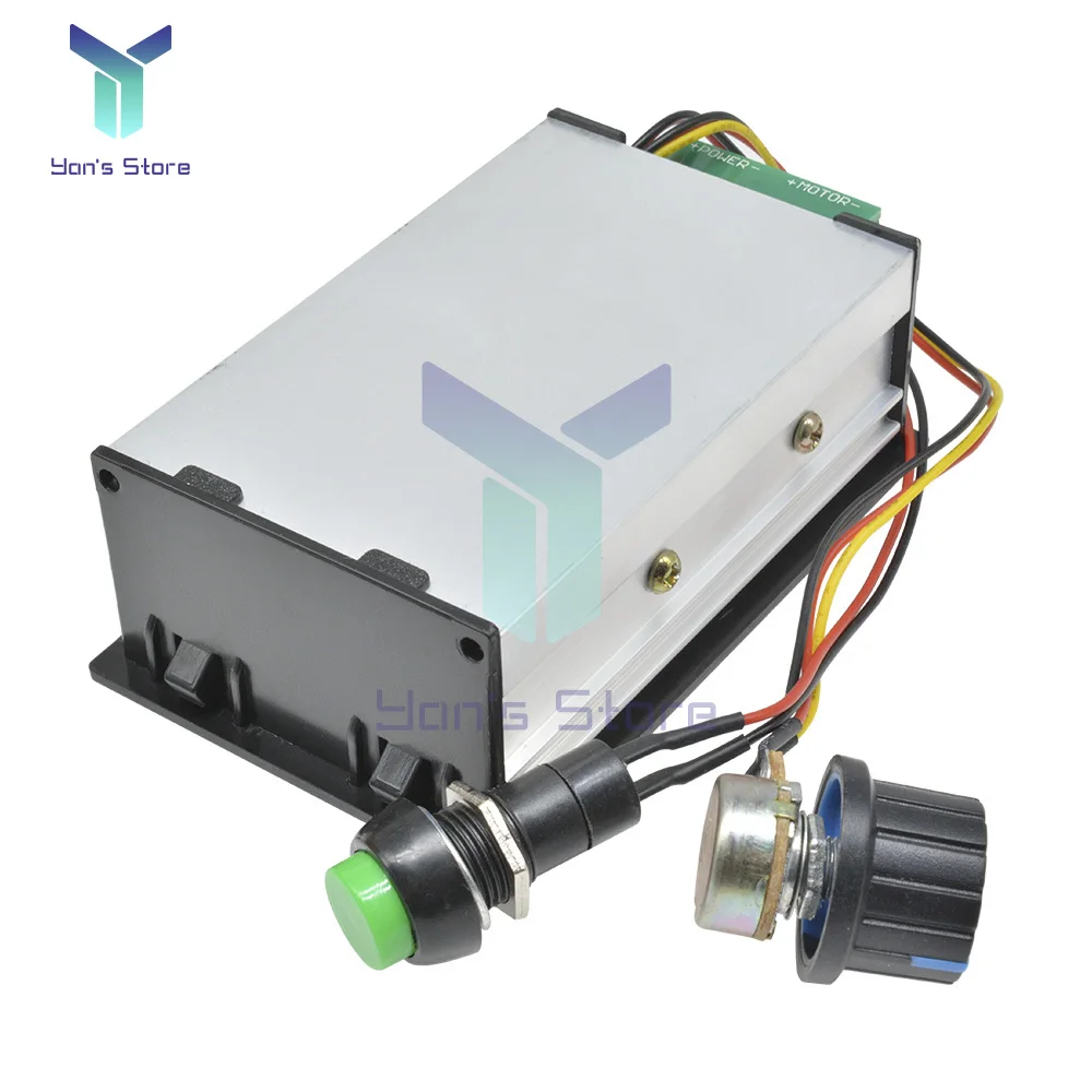 Controlador de velocidad del Motor PWM, pantalla Digital LED, 0 ~ 100% ajustable, 15KHZ, 30A con interruptor de potenciómetro, 1 piezas, QA-26S, CC 6V-60V - imagen 3