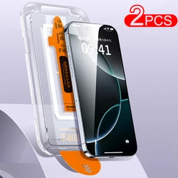 Vidrio Templado iPhone 16 15 14 13 – Protector Pantalla Sin Polvo