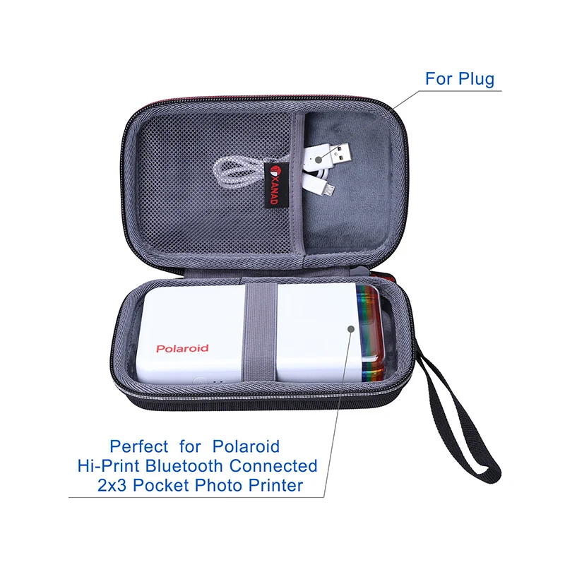 XANAD Estuche rígido para Polaroid Hi Print 2x3" Bolsillo Impresora fotográfica Bolsa de almacenamiento de transporte protectora de viaje - imagen 5