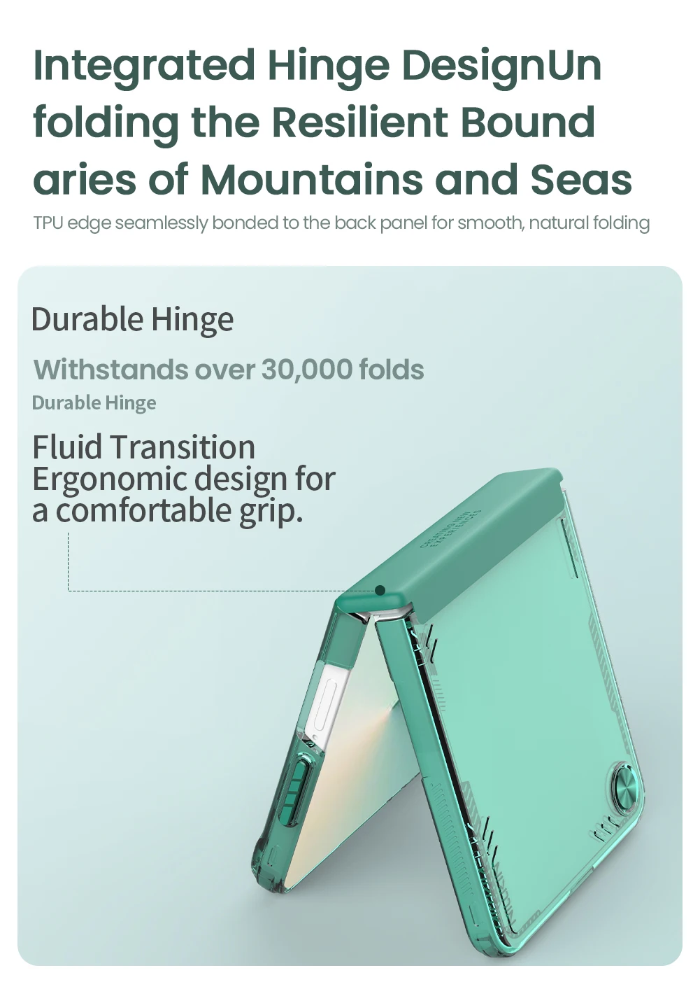 Para Samsung Galaxy Z Flip 7 Nillkin funda Iceblade Prop lente plegable dureza cubierta de PC protección funda de teléfono - imagen 5