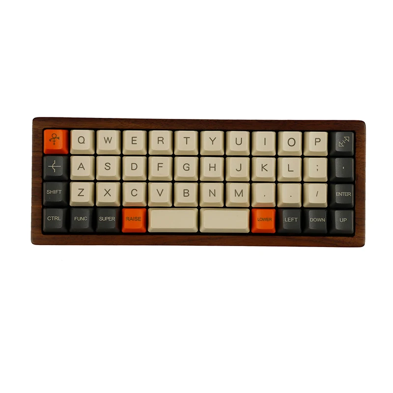 ECHOME-Teclado mecánico de madera 40% con cable tipo C, Junta RGB de intercambio en caliente, Mini Kit de teclado personalizado para Juegos de oficina, compatible con QMK VIA