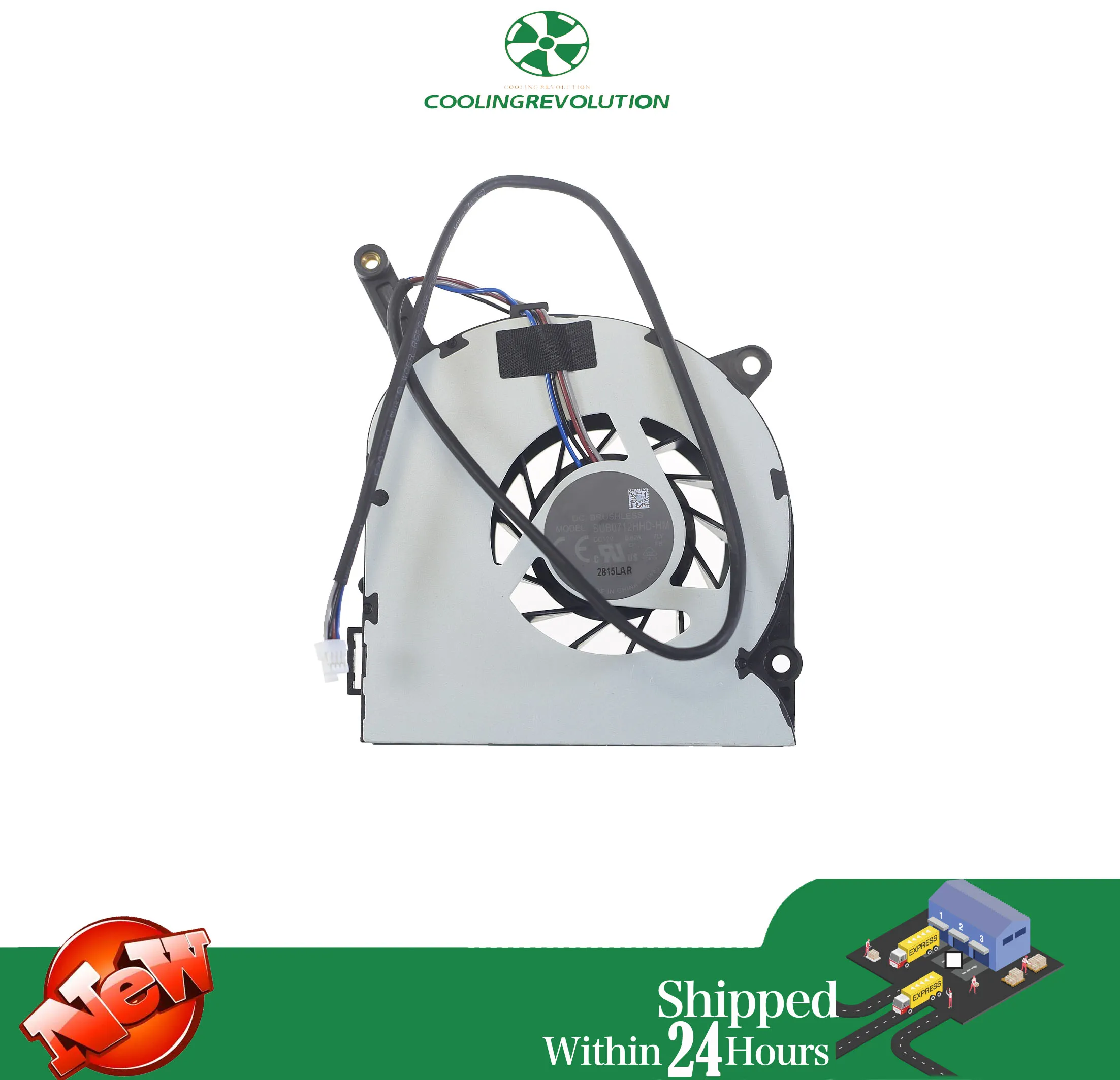 Ventilador de refrigeración sin escobillas, BUB0712HHD-HM, cc 12V, 0.62A, 3 pines - imagen 3