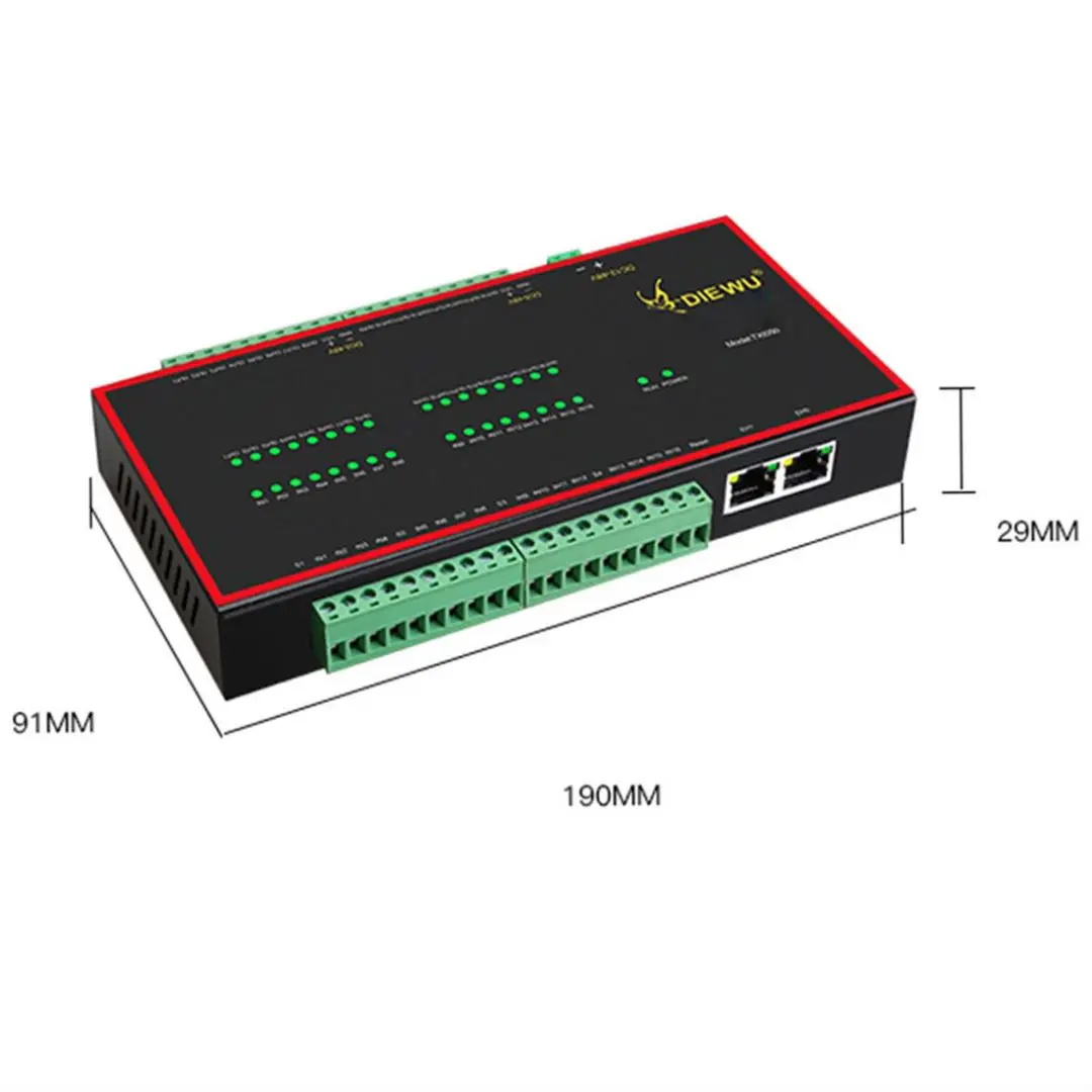 Dispositivo de módulo IO esclavo Compatible con EtherCAT, 16 entradas, 16 salidas, módulo de entrada NPN, 100Mbps, Full Duplex con puerto RJ45 adaptable Dual - imagen 5