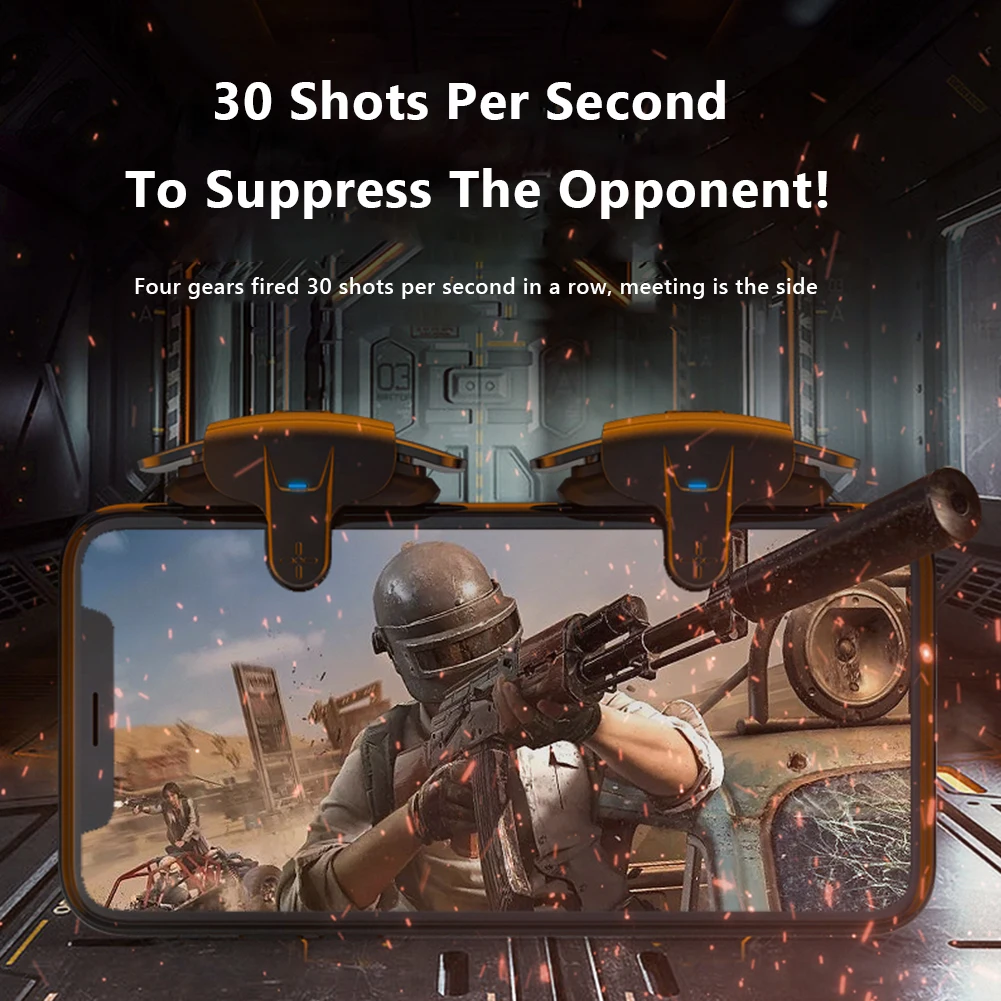 Controlador de juego Gamepad precisión objetivo de fuego teléfono móvil gatillo de juego Gamepad para PUBG AK05 botón de objetivo de fuego móvil - imagen 3