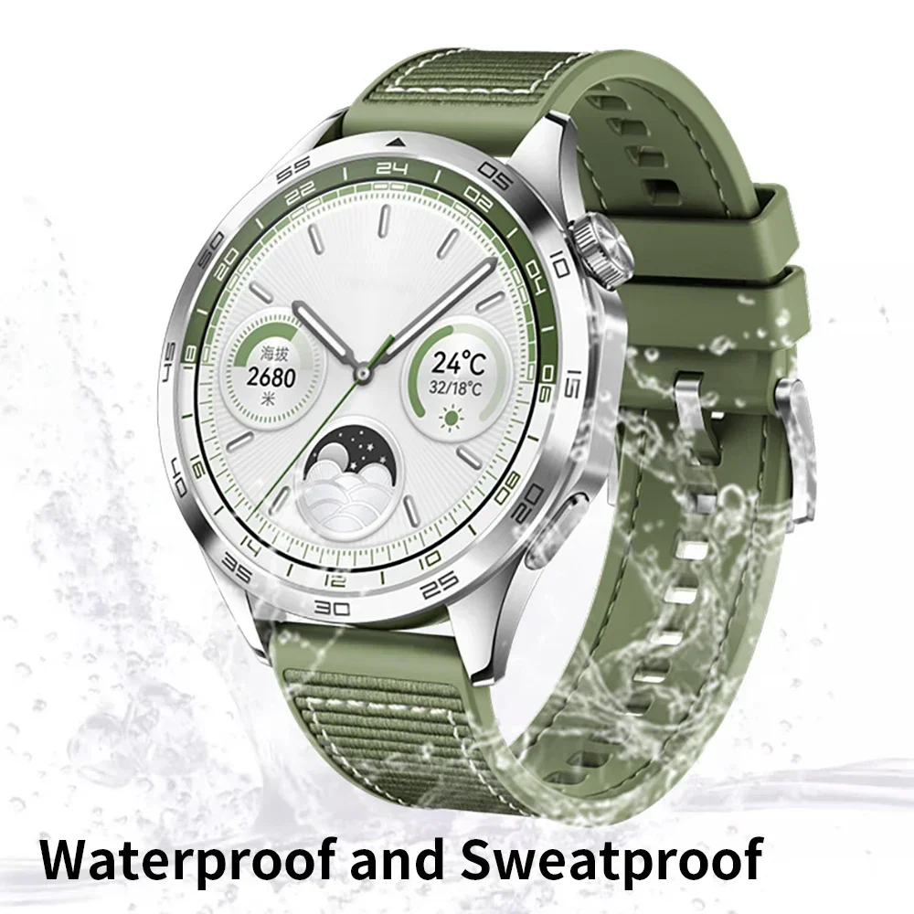 Correa trenzada tejida de 22mm, correa oficial para Huawei Watch GT4, pulsera para Huawei Watch4 GT3 Pro, pulsera de reloj - imagen 4