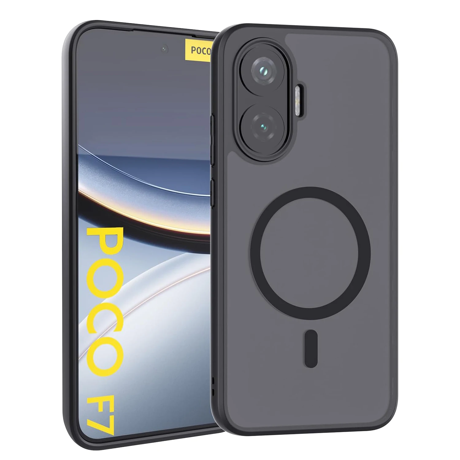 Funda de carga inalámbrica magnética Magsafe de alta calidad para Xiaomi Poco F7 PocoF7 5G, funda trasera mate a prueba de golpes