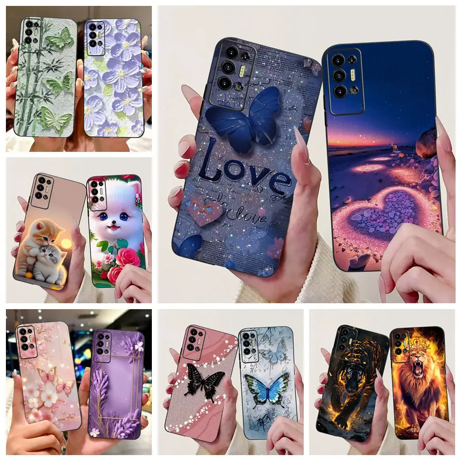 Para Tecno Pova 2 funda LE7 LE7n lindo amor cubierta pintada con calor funda de teléfono de silicona suave para Tecno Pova LD7 LD7j Pova2 Fundas parachoques