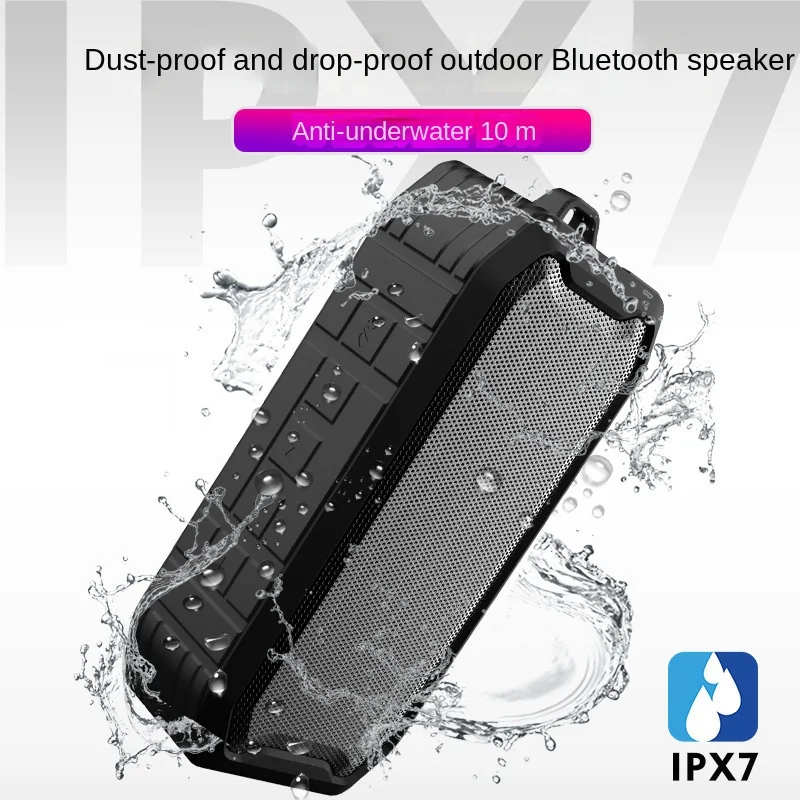 Altavoz Bluetooth portátil para bicicleta, Subwoofer inalámbrico TWS con Radio FM para exteriores, IPX7, resistente al agua, caja de Sonido envolvente estéreo 360 - imagen 4