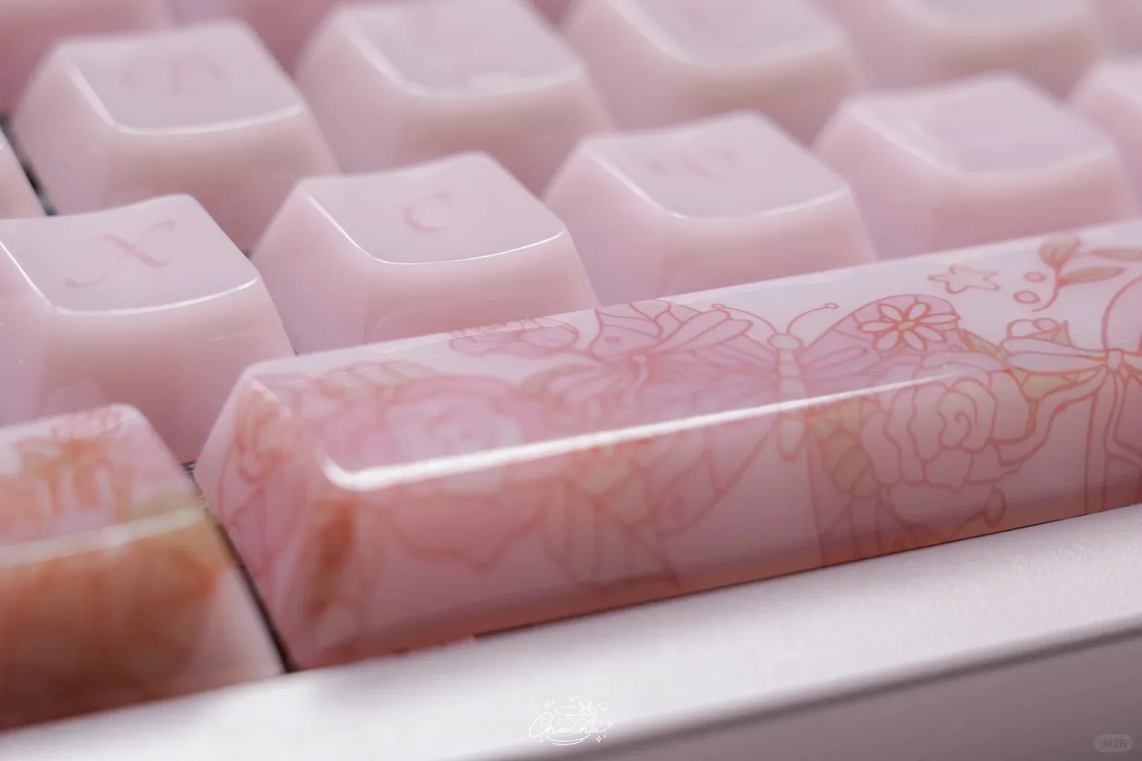 Time Ballet Keycap Little Jelly Fc altura 130/139 teclas Pc Pbt flor rosa púrpura flor Keycap - imagen 3