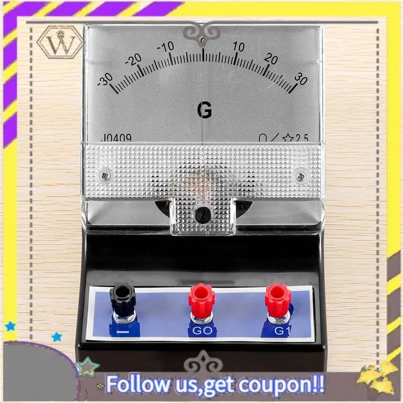 Nuevo amperímetro analógico tipo puntero probador de amperios de corriente eléctrica amperímetro sensible microamperímetro galvanómetro - imagen 5