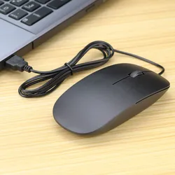 Ratón óptico USB ultradelgado ergonómico para juegos y oficina