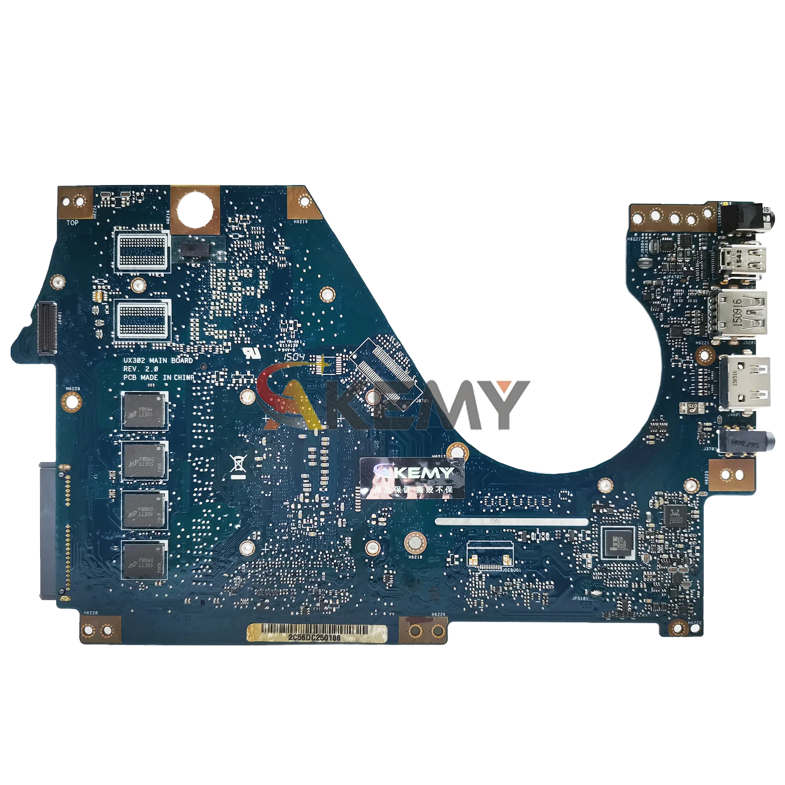 Placa base para ordenador portátil UX302LA para ASUS ZenBook UX302L UX302LA UX302LG UX302LN UX302LNB con I3 I5 I7 pruebas de CPU OK envío rápido - imagen 2