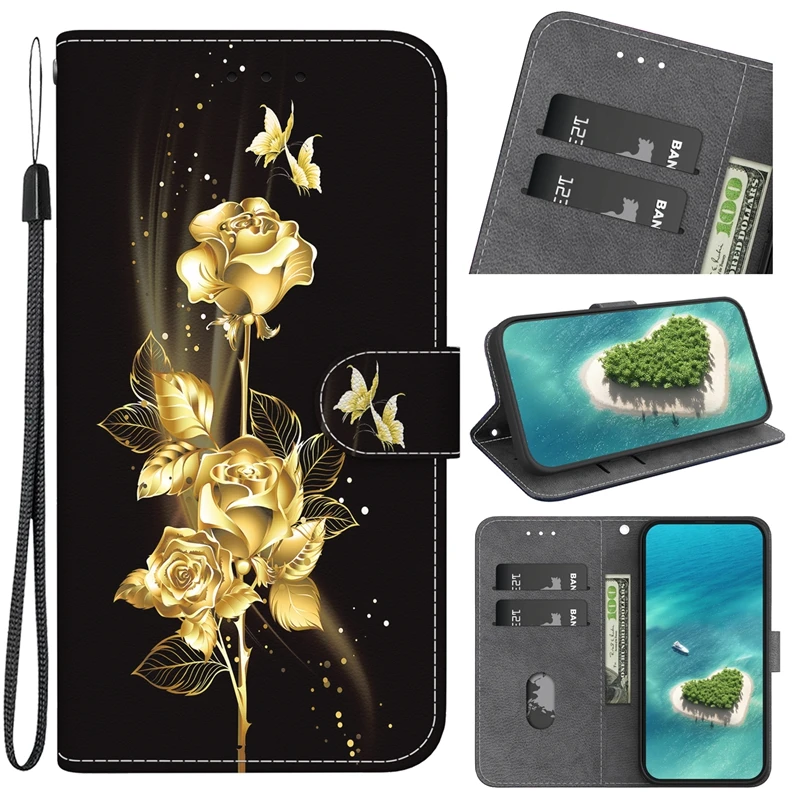 Para Etui Honor 200 Pro Funda tipo billetera Funda de teléfono para Funda Honor 200 pro Honor200 Lite/200 Funda inteligente cuero de moda - imagen 3