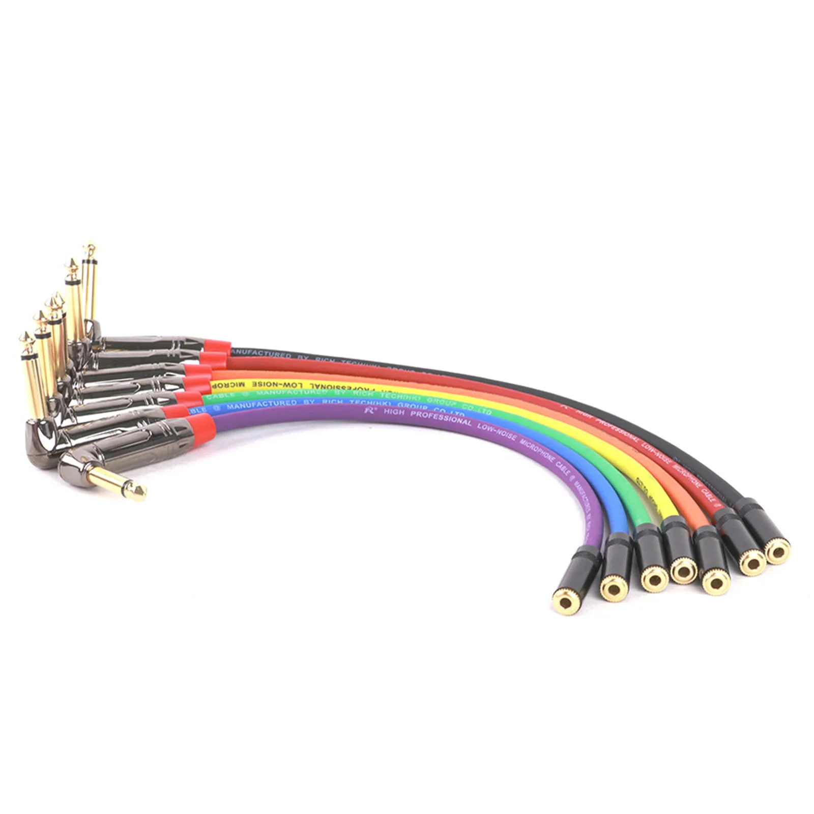 Guguo-conector macho de ángulo recto Mono de 6,35mm de alta calidad, convertidor de adaptador de Jack hembra estéreo de 3,5mm para micrófonos de guitarra - imagen 5