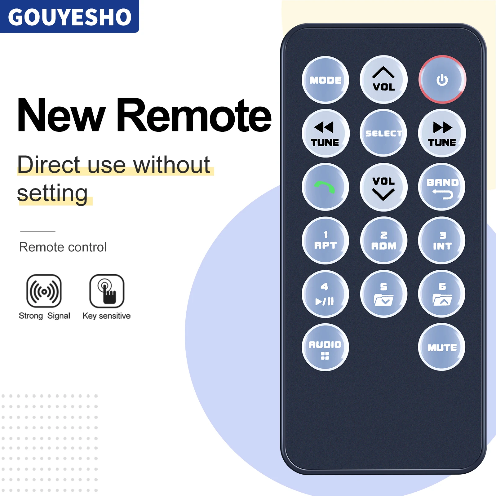 Nuevo Control remoto para Dual XDM280BT, DXDM228BT,DXDM227BT, DC426BT,XDM420BT DC426BT, DC416BT - imagen 2