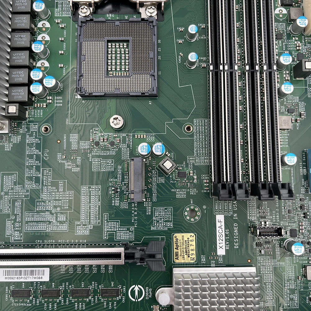 X12SCA-F para placa base supe-rmicro, enchufe único LGA1200, núcleo i9 i7 i5 i3 DDR4 de 10. a generación - imagen 3