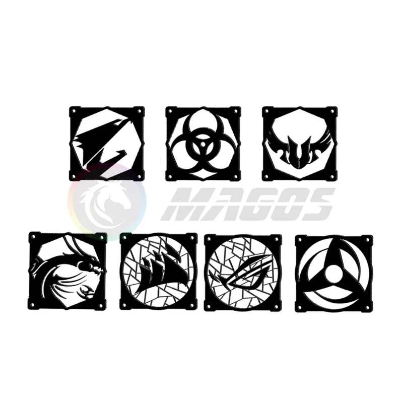 Nueva cubierta de red protectora para ventilador DIY, cubierta acrílica de 120MM para radiador de 12cm, ventilador de 120mm fresco para refrigeración de carcasa de computadora, 3 unids/pack - imagen 5