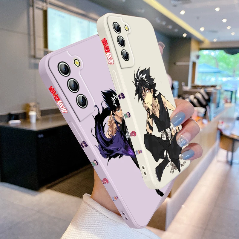 Yu Hakusho Hiei funda de teléfono para Samsung Galaxy S24 S23 S22 S21 S20 Pro FE Plus Ultra Liquid Left Rope Cover - imagen 3