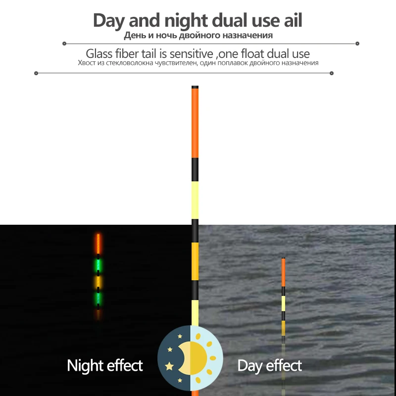 Flotador de pesca Nano luminoso súper largo, 1 unidad, 1 CR425, + 1 bolsa de ganchos + 1 asiento de boya, boya Vertical para lago, accesorios de bobina de plomo de carga grande - imagen 3