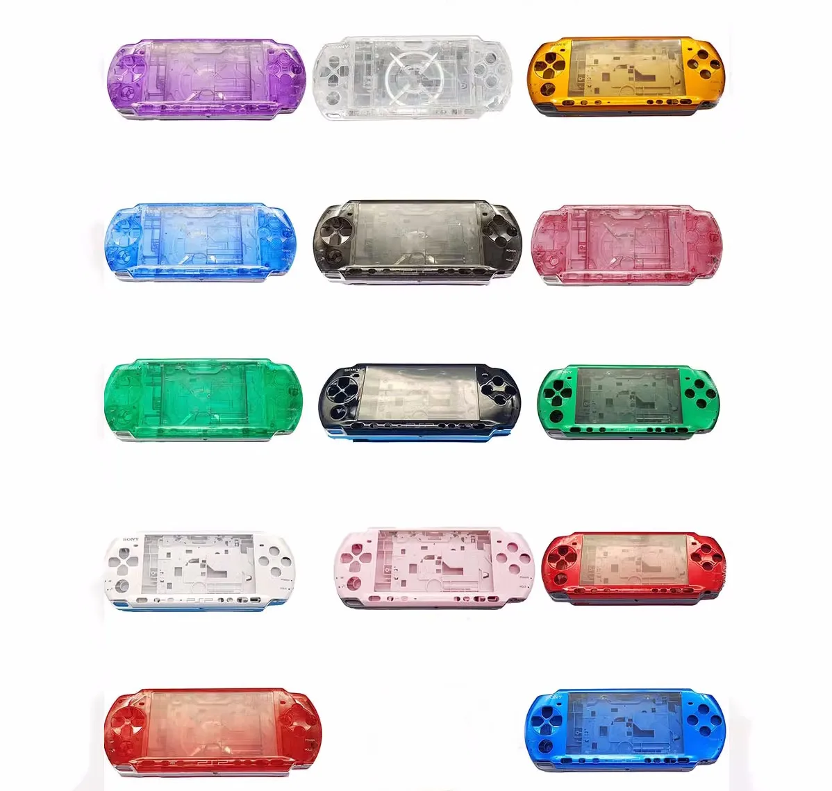 Carcasa de repuesto para juegos Retro, carcasa para consola de juegos PSP3000 PSP 3000, cubierta frontal con Kit de botones, etiqueta de tornillos - imagen 2