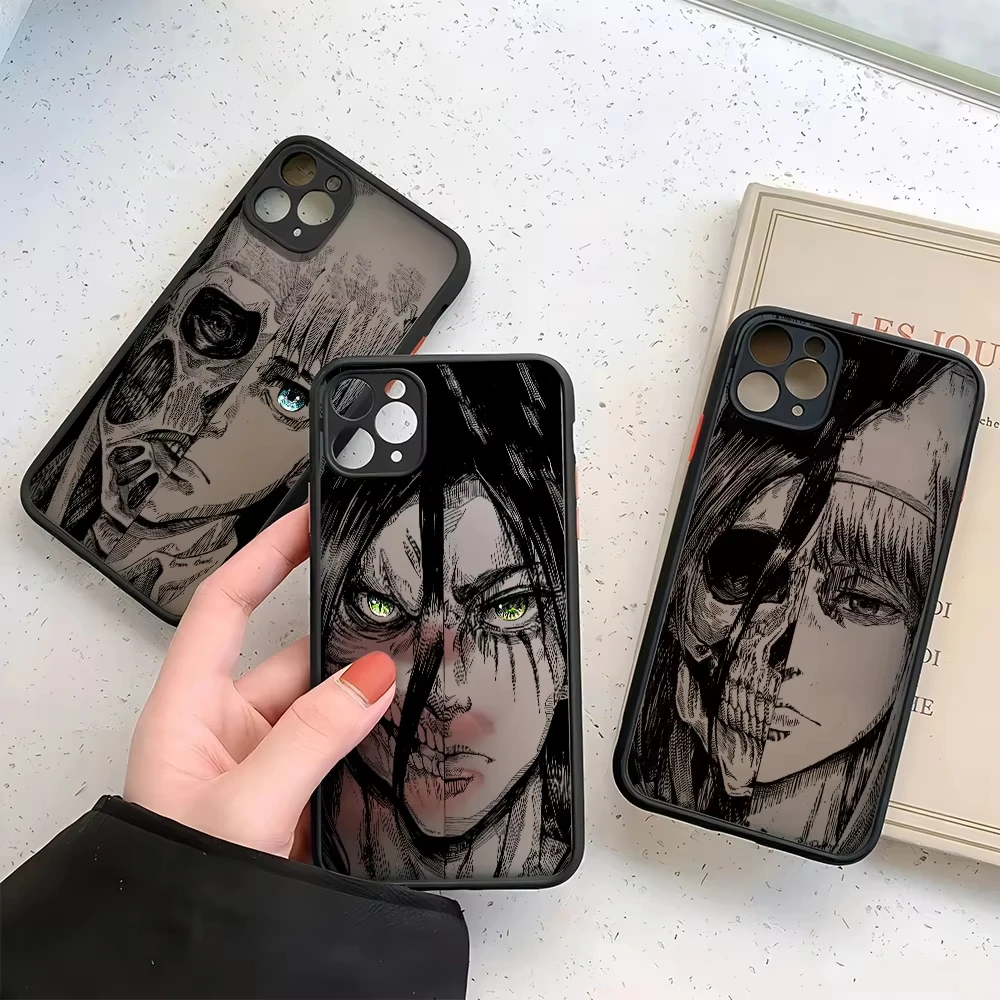 Funda Attack on Titan para Xiaomi Mi 14 13 Ultra 13T 12 Lite 12T 11 11T 10 10T Pro POCO X5 X4 GT X3 NFC F5 M3 funda dura de silicona