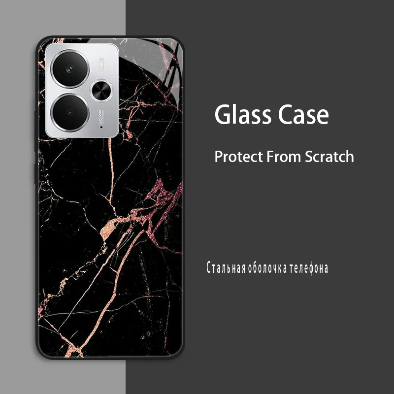 Fundas de vidrio templado para Realme 14 5G, funda trasera dura para teléfono de PC para Realme 14 5G, carcasas de protección Global Realme14 5G 2025 - imagen 2