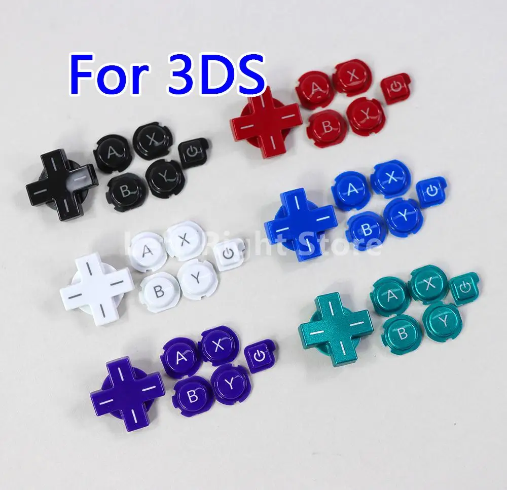 15 juegos para Nintendo 3DS ABXY botón con botón de dirección cruzada reemplazo para 3DS A B X Y alta calidad