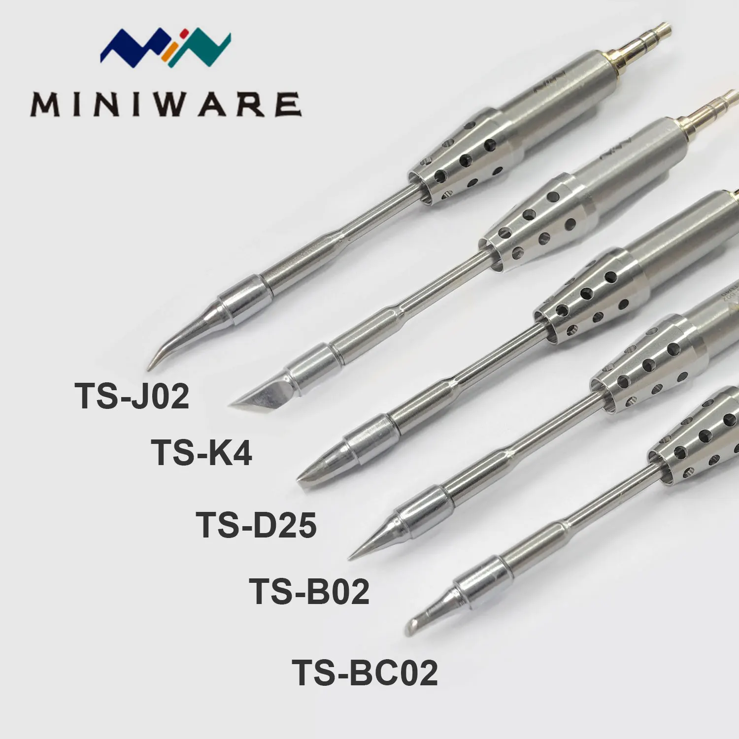 Puntas de pistola para soldar de repuesto originales TS1C TS80P, Miniware, estación de soldadura inalámbrica, accesorios de herramientas de soldadura TS-B02 TS-K4 - imagen 3